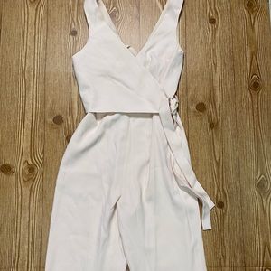 Light Pink Club Monaco Jumpsuit w/ Side tie